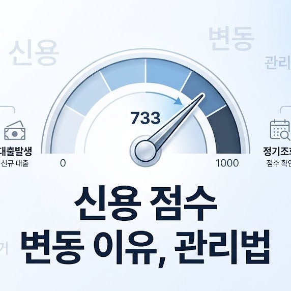 대출받으면 신용점수 내려가나요? 실행 후 변동 원인 및 관리 방법 총정리