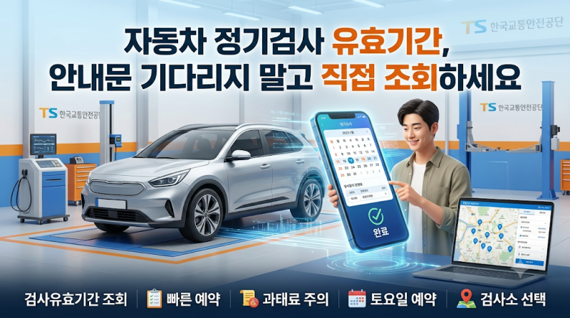 자동차 정기검사 유효기간, 안내문 기다리지 말고 직접 조회하세요