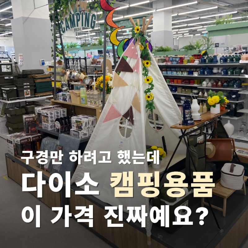 다이소 캠핑용품 다들 모르는 물건이 있던데요? 알면 놀라실걸요