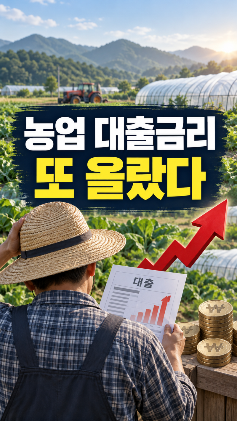 농업정책자금 금리 상승, 농민 대출이자 얼마나 늘어날까?