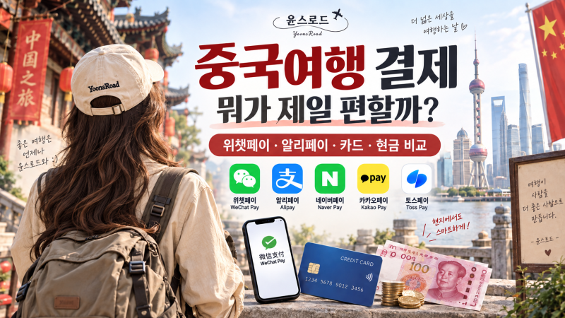 중국여행결제 1탄 중국여행 결제 뭐가 제일 편할까? 위챗페이·알리페이·카드 비교