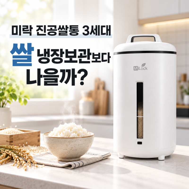 미락 진공쌀통 3세대, 쌀 냉장보관보다 나을까? 소리·세척·AS 총정리