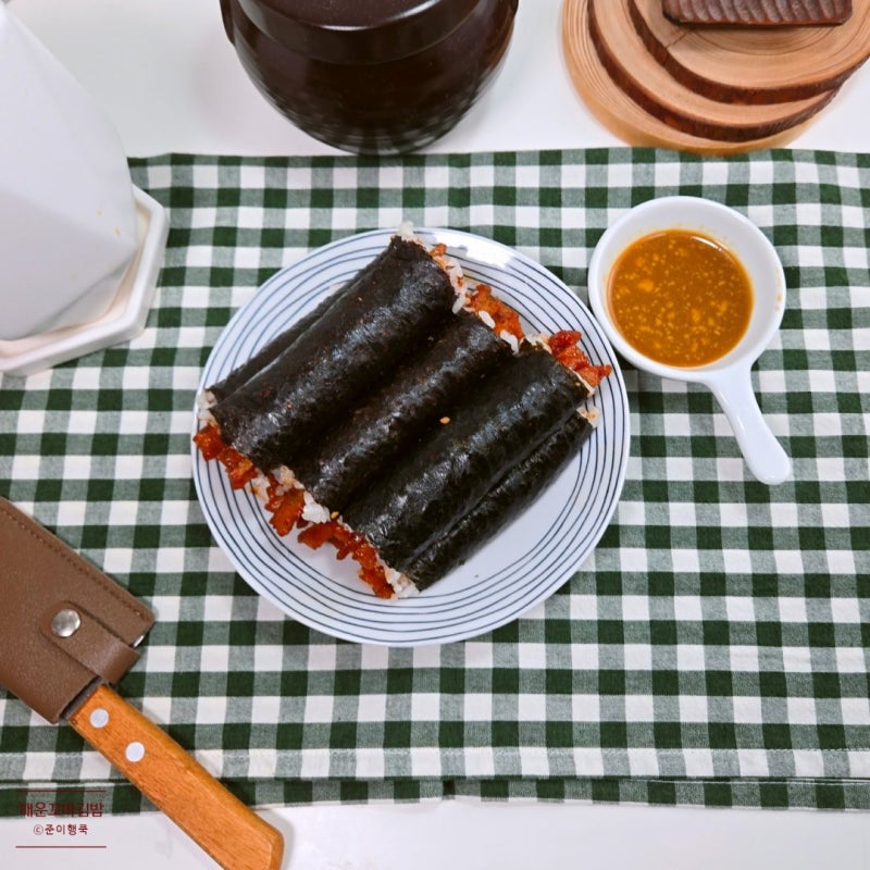 매운어묵 꼬마김밥 만들기 마약김밥 소스 황금 레시피