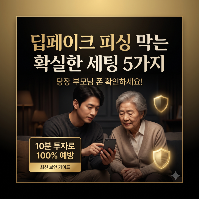 "[긴급] 당장 부모님 폰 확인하세요! 딥페이크 피싱 막는 유일한 방법"