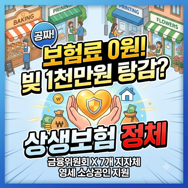 보험료 0원인데 1천만 원 갚아준다? 7개 지역 소상공인 '상생 보험' 정체