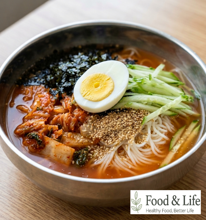 김치말이국수 황금레시피 (시원하고 새콤달콤한 김치말이국수 만드는 방법)