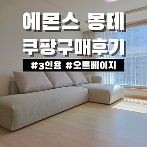 에몬스 몽테 소파 오픈암 카우치｜3인용 쇼파 쿠팡 구매후기