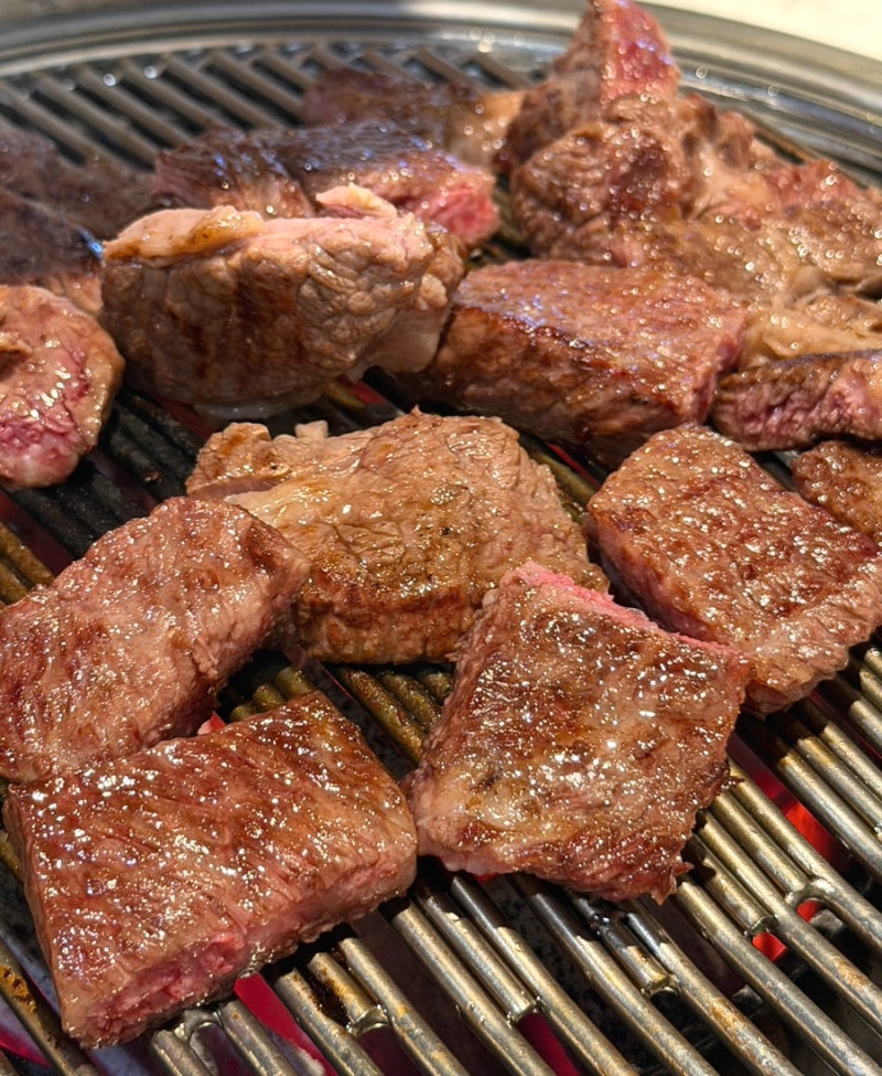 진해용원맛집 한우목장 두툼꽃등심 4인분 진해 한우 맛집
