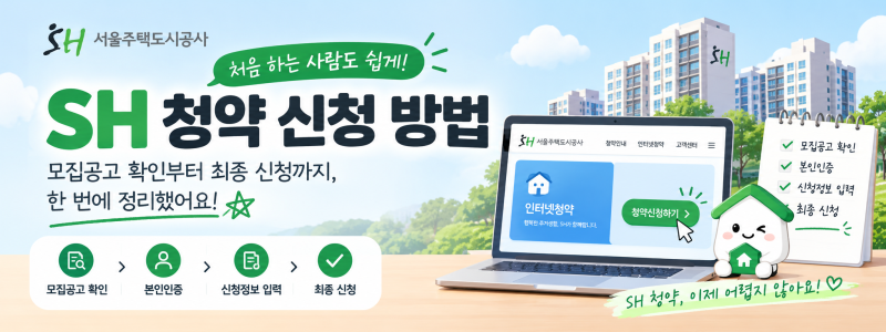 SH 청약 신청 방법｜처음 하는 사람도 쉽게 따라 하는 인터넷 청약 가이드