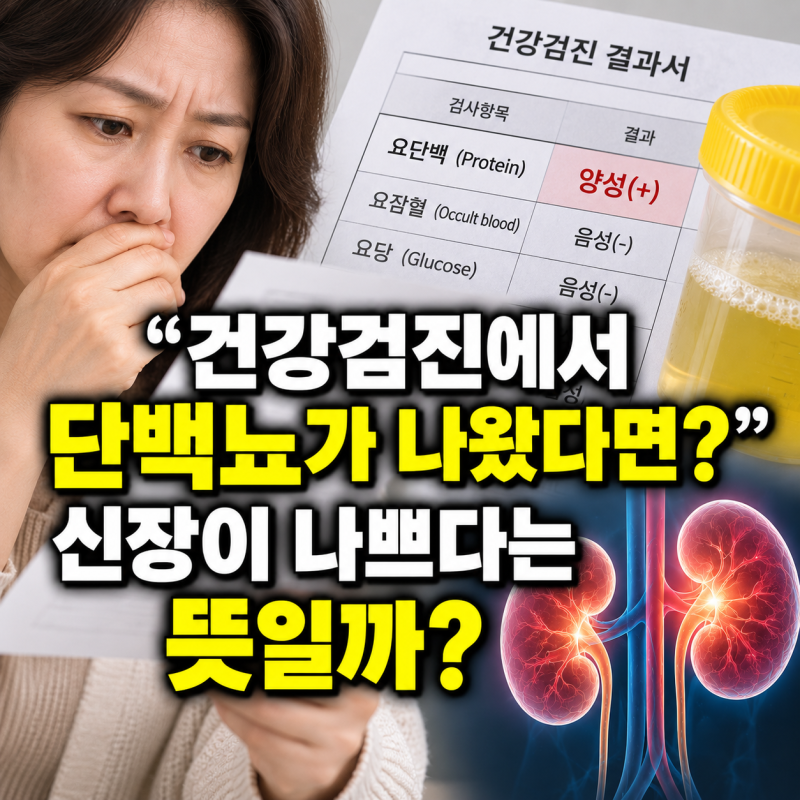 “건강검진에서 단백뇨가 나왔다면?” 신장이 나쁘다는 뜻일까?