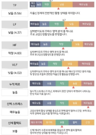 브레인바디 검사 결과지 해설(뇌파검사/맥파검사)