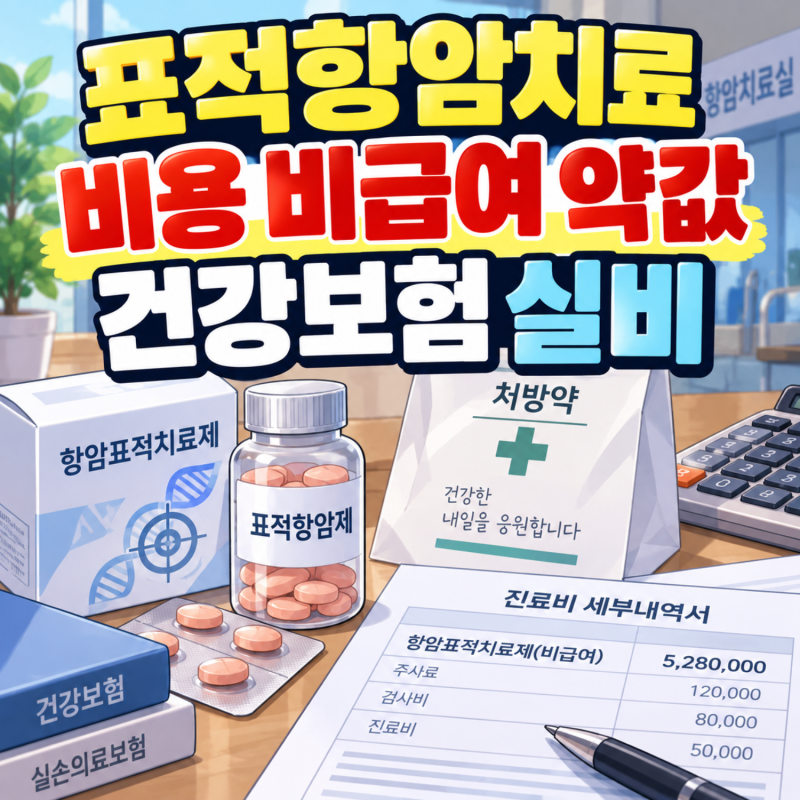 표적항암치료 비용 건강보험 비급여 약값과 실비 청구 기준