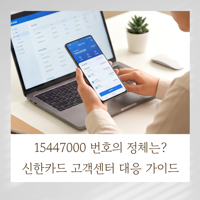 15447000 번호의 정체는? 신한카드 고객센터 안전 대응 가이드