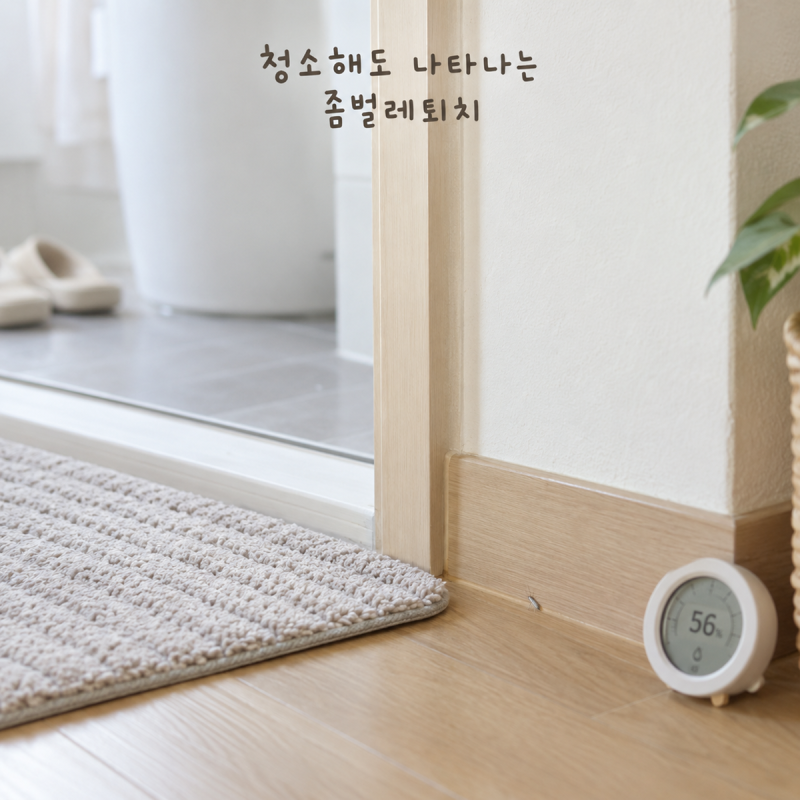 청소해도 나타나는 좀벌레퇴치, 습도부터 확인하세요