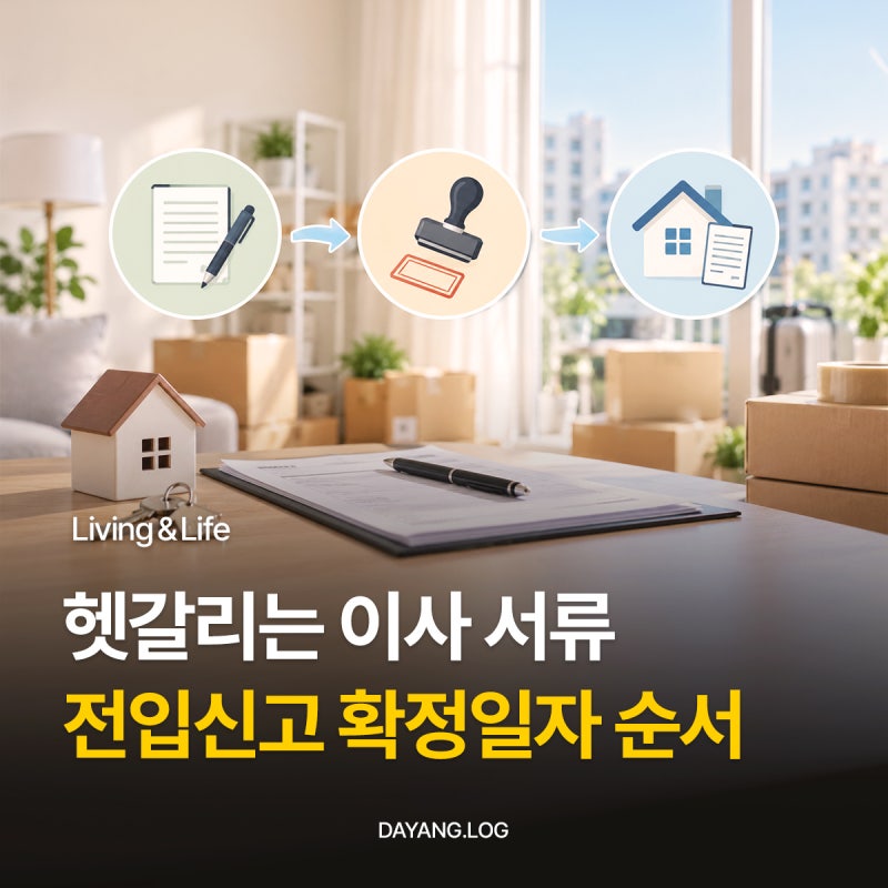 이사 당일 깜빡하면 큰일 나요! 올바른 전입신고 확정일자 전월세신고 신청 순서 방법