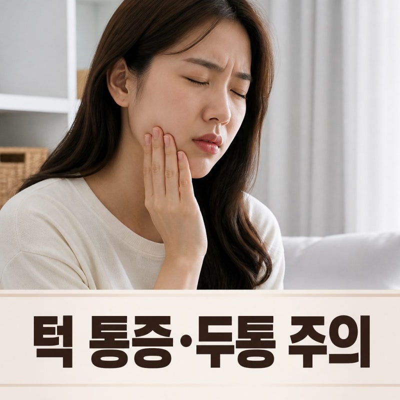 턱디스크 방치하면 턱 통증과 두통까지 올 수 있는 이유