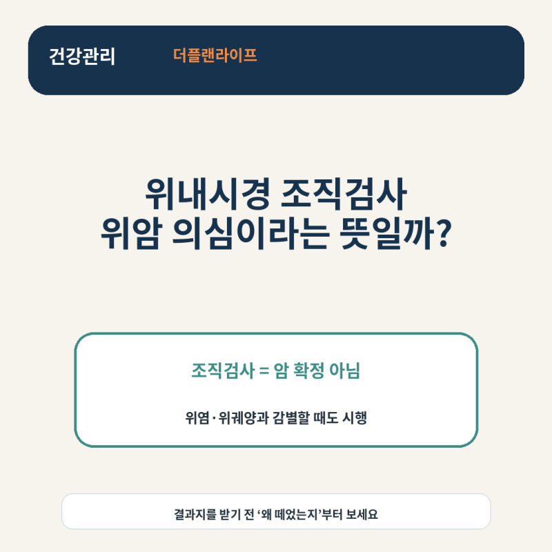 위내시경 조직검사 했다고 위암 의심일까? 결과 기다리기 전에 알아둘 것
