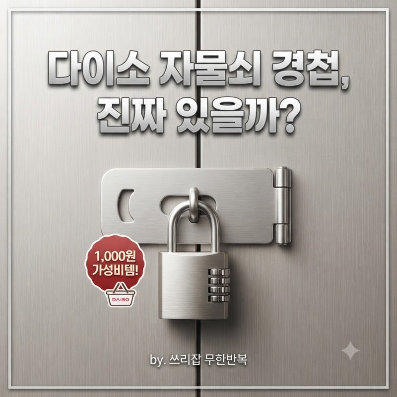 [다이소알바] 자물쇠 경첩 판매할까?? 직접 확인해봤습니다!!
