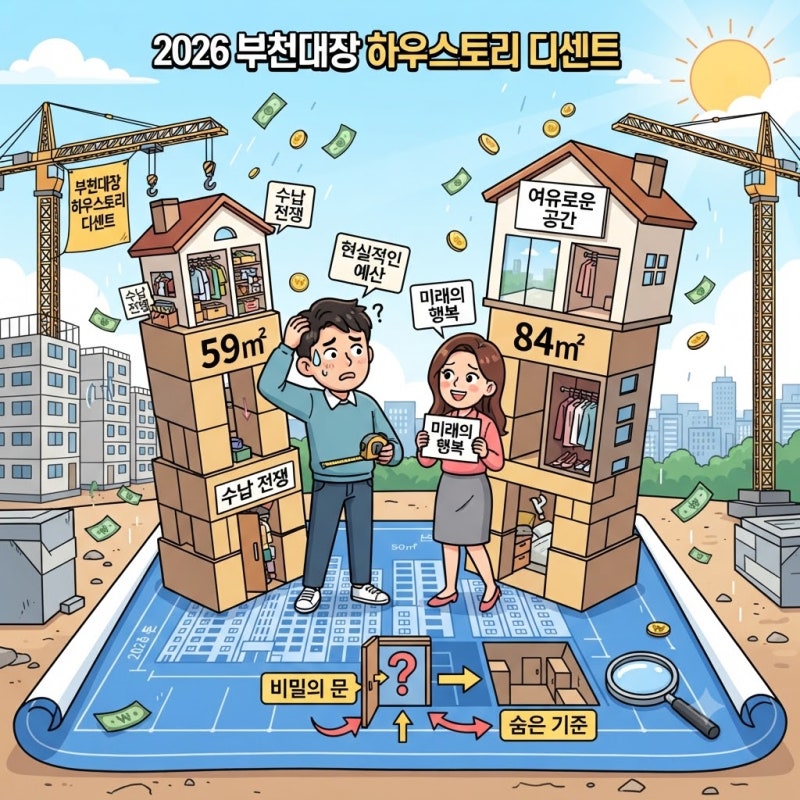 부천대장 하우스토리 디센트, 실제 살기 좋은 집일까? 공간 설계 분석