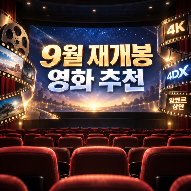 2026년 9월 재개봉 영화 추천, 엔드게임부터 시달소·아비정전까지