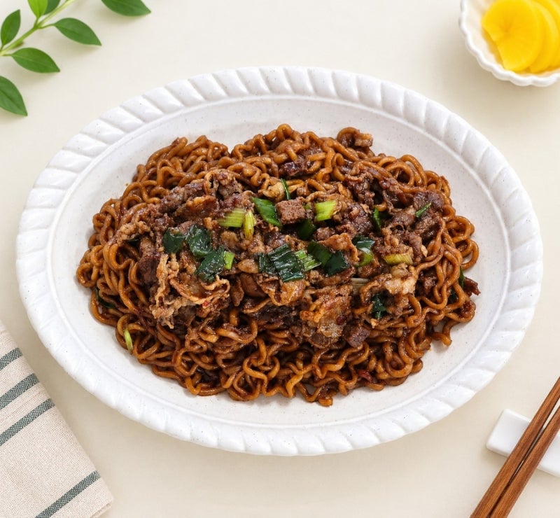 짜파게티 맛있게 끓이는법! "무조건 맛있는 짜장라면 레시피는?" 우삼겹 짜파게티 조합