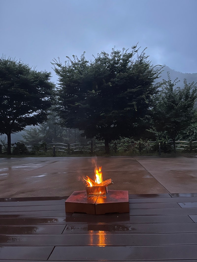 다이소 미니 조립식 화로대 실사용 후기 및 장,단점 (+ 생선구이 도전)