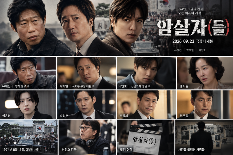 영화 암살자(들) 개봉일·출연진 총정리｜유해진 박해일 이민호, 1974년 실화 모티브 추석 기....