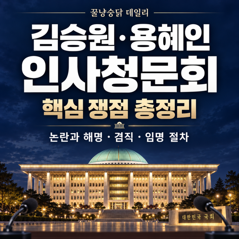 김승원·용혜인 청문회 쟁점 정리청와대 지명 유지, 무엇을 검증하나