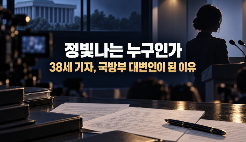 정빛나는 누구인가｜38세 기자는 어떻게 국방부 대변인이 됐나? 경력·전문성과 예상 연봉까....