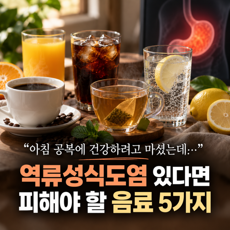 "아침 공복에 건강하려고 마셨는데…" 역류성식도염 있다면 피해야 할 음료 5가지