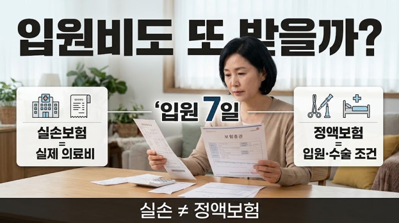 보험 상담실에서 있었던 이야기 #54 - “실손보험이 있는데 입원비를 또 받을 수 있다고요?”....