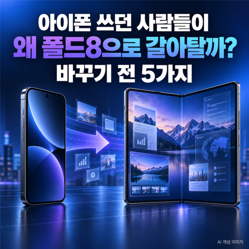 아이폰 쓰던 사람들이 왜 폴드8으로 갈아탈까?｜바꾸기 전 알아둘 5가지