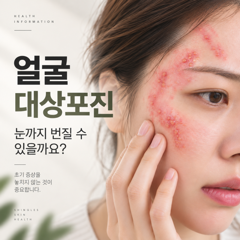 얼굴 대상포진, 눈까지 번질 수 있다는 말 사실일까?