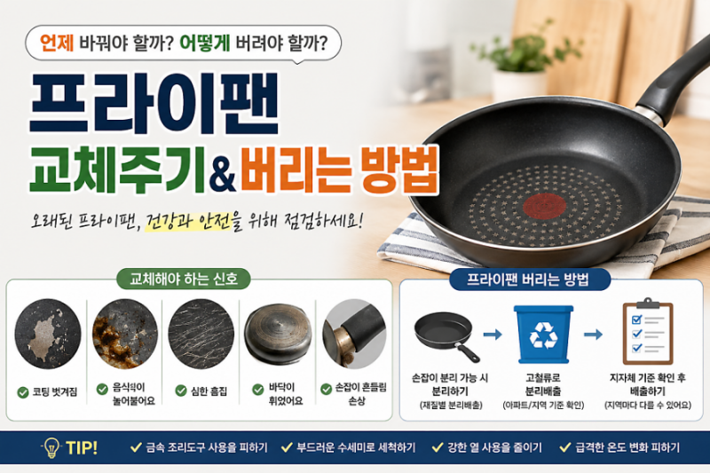 후라이팬은 몇년 쓰고 교체해야하나?