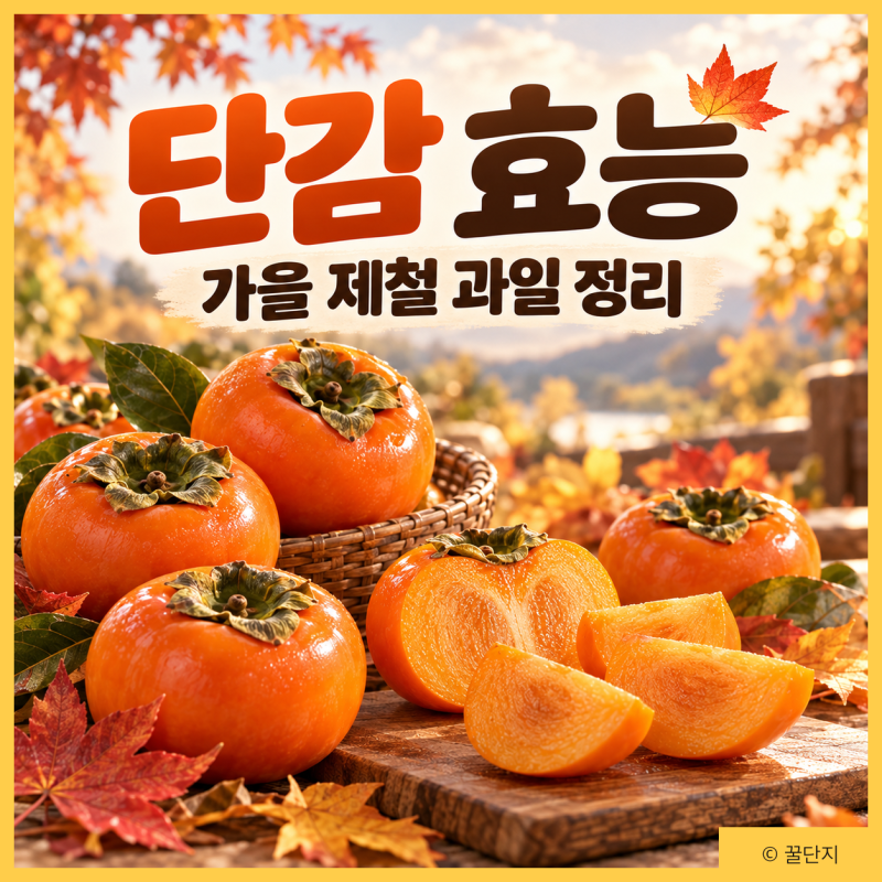 가을 제철 단감 효능 영양성분 칼로리 먹는법 부작용