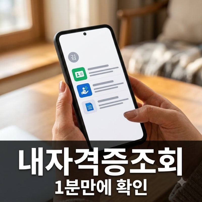 "나도 모르는 자격증이?" 내자격증조회, 1분 만에 싹 다 찾는 법..