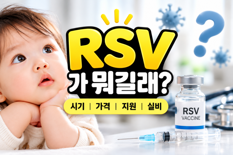RSV 예방접종 시기부터 가격·지원·실비까지, 뭔지 몰랐던 제가 알아봤어요