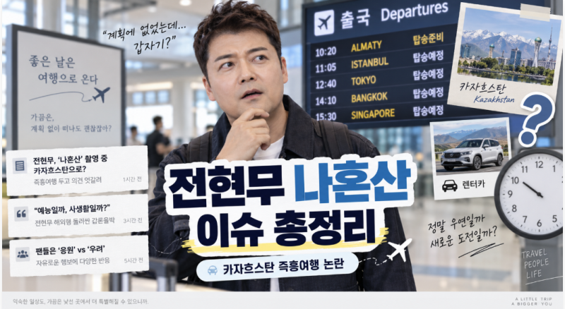 나혼자산다 전현무 조작 논란 총정리｜카자흐스탄 즉흥여행·렌터카 48시간 의혹 뭐길래?