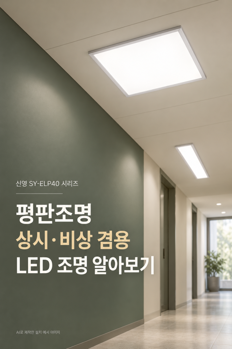 평판조명 상시 비상 겸용 LED 조명 알아보기
