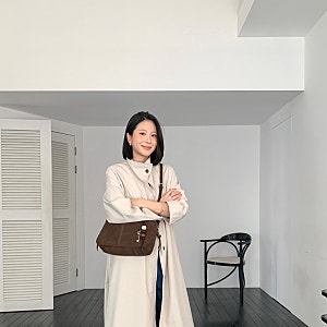 가을 가방 추천 처지는 핏이 예쁜 아떼 바네사브루노 드망 숄더백 스웨이드 가방