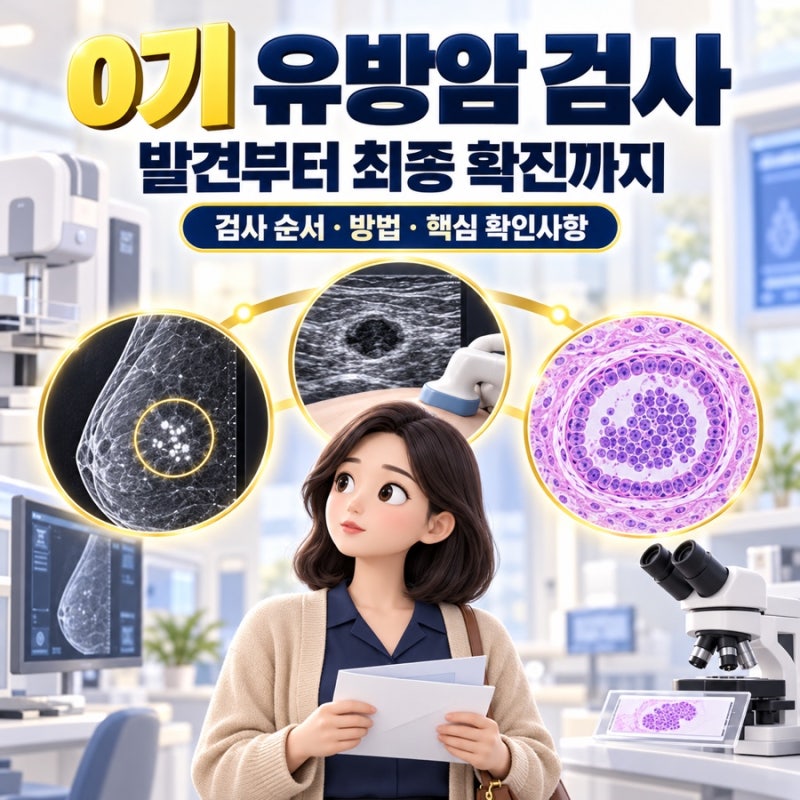 유방암 검사 종류와 순서｜유방촬영술·초음파·조직검사·MRI, 어디까지 받아야 할까?