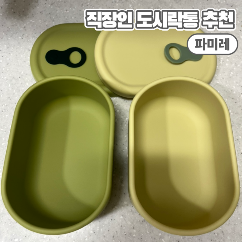 직장인 도시락통 추천 냉동, 전자레인지, 에어프라이기까지 가능한 파미레 실리콘 용기