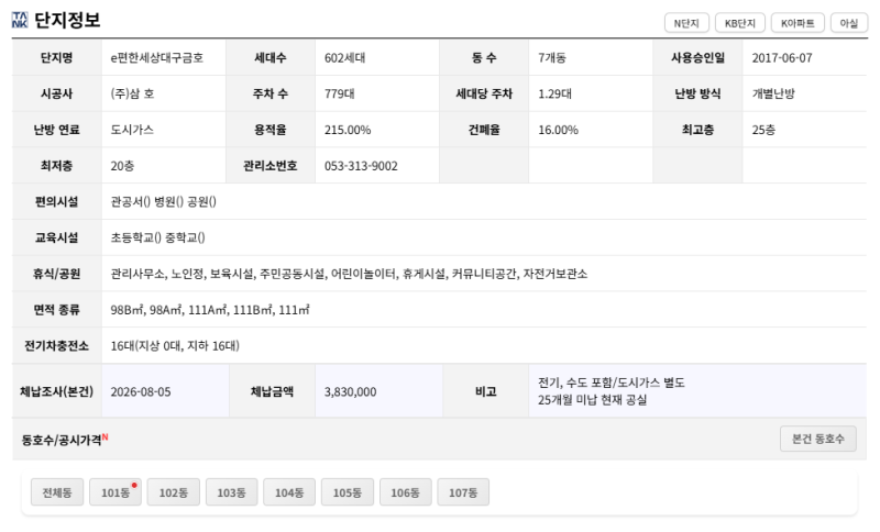 대구 북구 이편한세상대구금호 경매 1억8천만원대 2025타경9934 사진 12