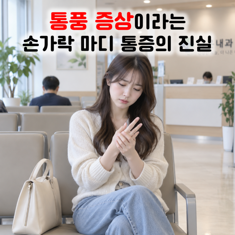 검지, 중지, 새끼손가락 마디 통증 정말 통풍 증상일까?