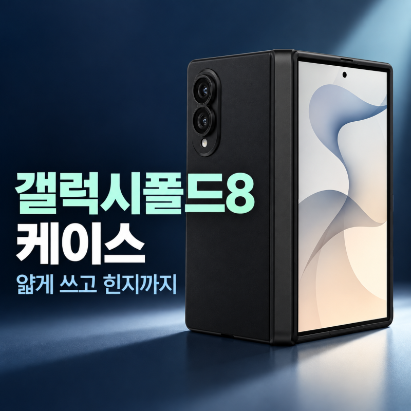 갤럭시폴드8 케이스 아이몰LAB 블랙·투명, 색만 보고 고르면 안 되는 이유