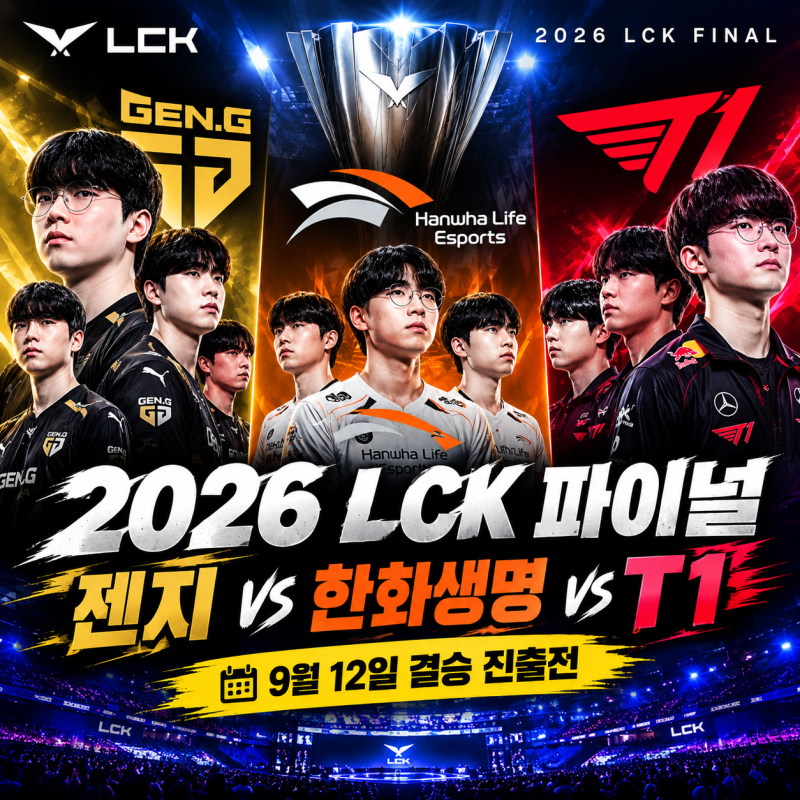 2026 LCK 파이널 일정·대진 총정리｜젠지 결승 직행, 한화생명 vs T1 3대1 설전