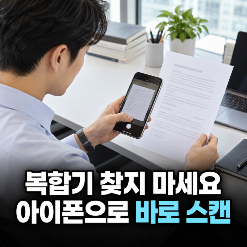 아이폰 문서 스캔, 메모 앱 스캔으로 PDF 저장하는 방법
