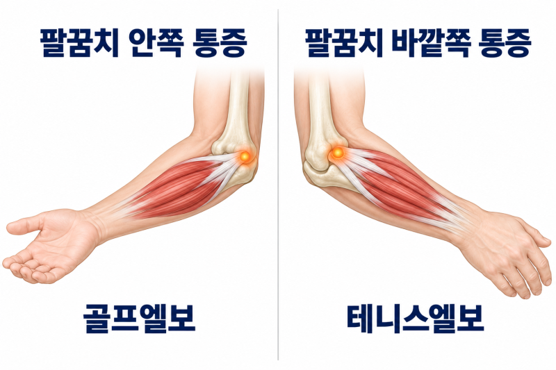 팔꿈치 통증 안쪽과 바깥쪽, 어떤 질환을 의심해야 할까? 원인과 관리법 확인하세요!