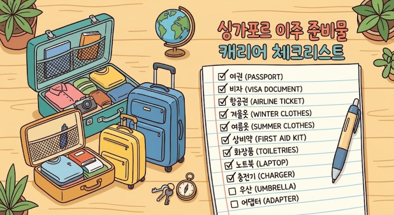 싱가포르 갈 때 한국에서 뭐 사 가야 해요? 상황별 완벽 정리