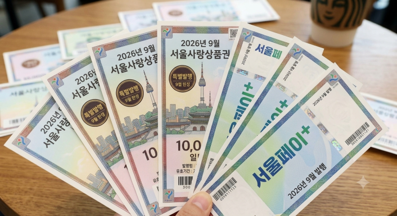 추석맞이 서울사랑상품권 발행 총정리 (10%·7%·5% 할인 한눈에)